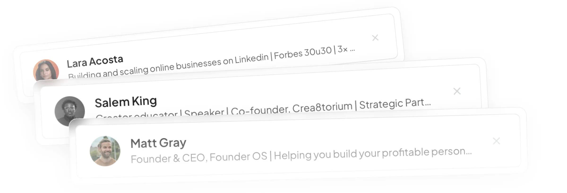 Creators you follow, gathered into one feed